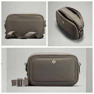 Lululemon Crossbody Camera Bag 2L...Like New...Grey Sage Green